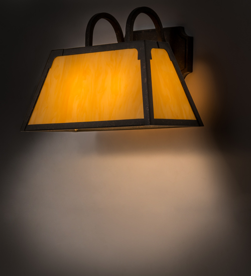 165157 14 in. Dalton Wall Sconce, Copper Rust & Earth Marble Acrylic Sb Out
