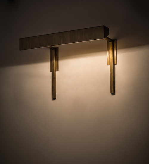 18 in. Edge Picture Light Wall Sconce, Brass Gultch Hotel