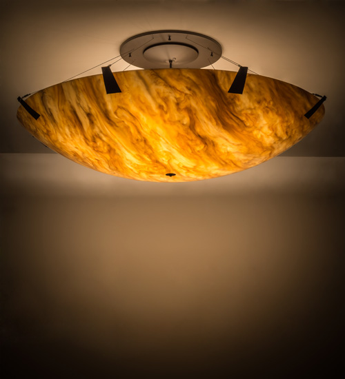 60 in. Araneta Semi-Flushmount, Oil Rubbed Bronze