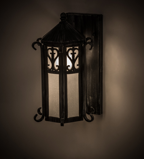 169242 9 in. Caprice Wall Sconce, 075U Antique Iron Gate