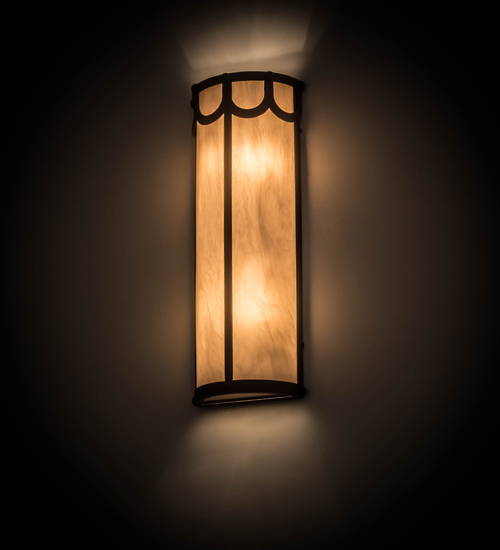 173101 8 in. Carousel Wall Sconce, Oil Rubbed Bronze