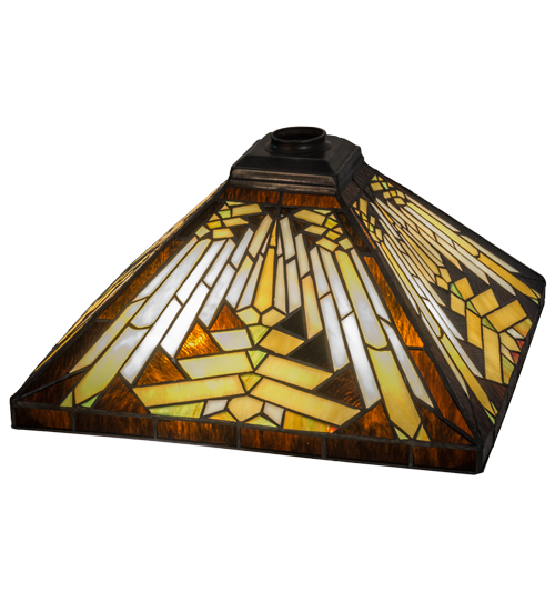 14 in. Square Nuevo Mission Shade - Baf Hag 59Rf Xag