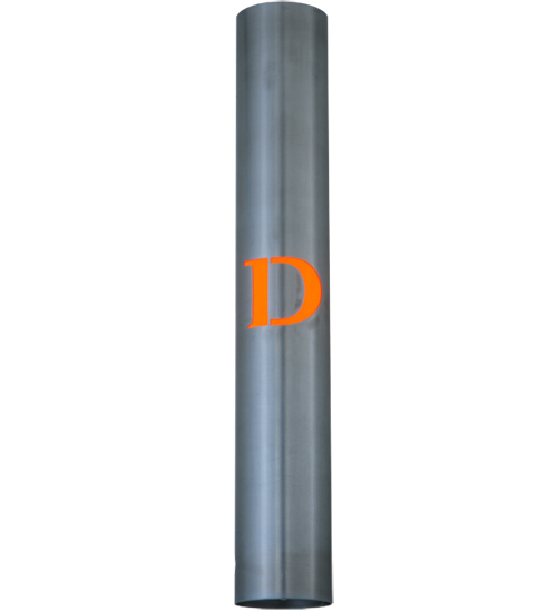 131365 4 in. Personalized D Wall Sconce, Brushed Aluminum