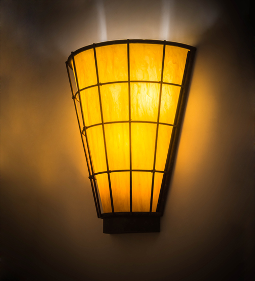 121547 28 in. Lanai Wall Sconce, Capri Tea Stained Acrylic