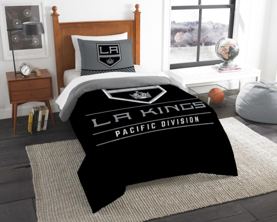 Picture of The Northwest 1NHL862010010RET NHL 86201 LA Kings Draft Comforter Set&#44; Twin