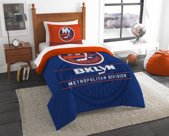 Picture of The Northwest 1NHL862010014RET NHL 86201 Islanders Draft Comforter Set&#44; Twin