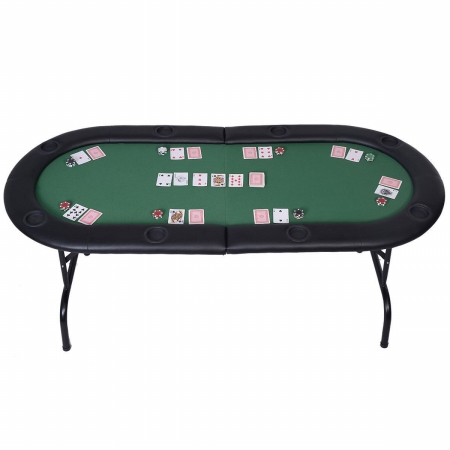 Picture of  CB16586 Casino Poker Table Foldable for 8 Players