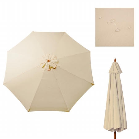Picture of  CB16178 Outdoor 9 ft. Patio Umbrella Cover Canopy Replacement Top Tan for 8 Ribs&#44; Beige