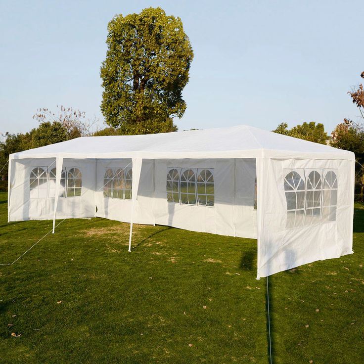 10 x 30 ft. Outdoor Canopy Tent Heavy Duty Gazebo, White
