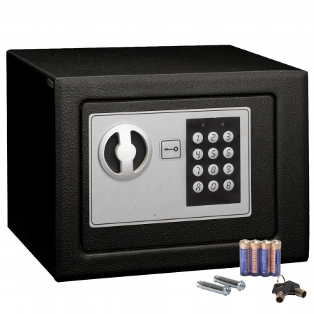 Picture of  CB15251 Safe Box Small Digital Electronic Keypad with Lock for Home Office Hotel Gun&#44; Black