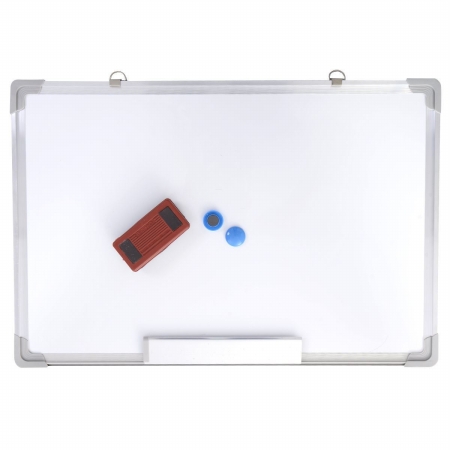 24 x 16 in. Writing White Board with Eraser Magnetic Dry