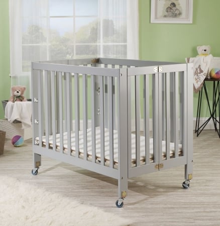 Picture of Orbelle Trading 1166G Roxy Three Portable Crib Grey