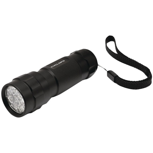 CYC-FL14-2PK 14-LED Aluminum Flashlights with White LED, Black