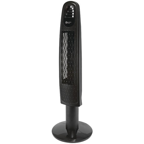 Picture of Comfort Zone CZTF336RBK Oscillating 3-Speed Town Fan with Remote&#44; Black - 36 in.