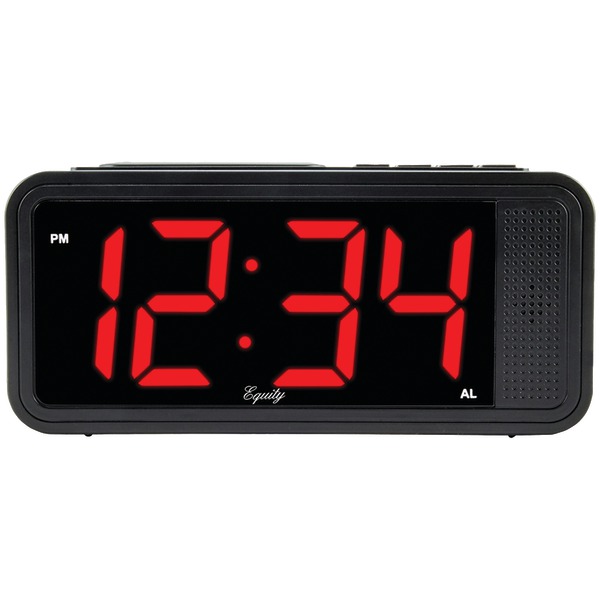 Picture of Equity By La Crosse 75907 Quick-Set LED Alarm Clock&#44; Black