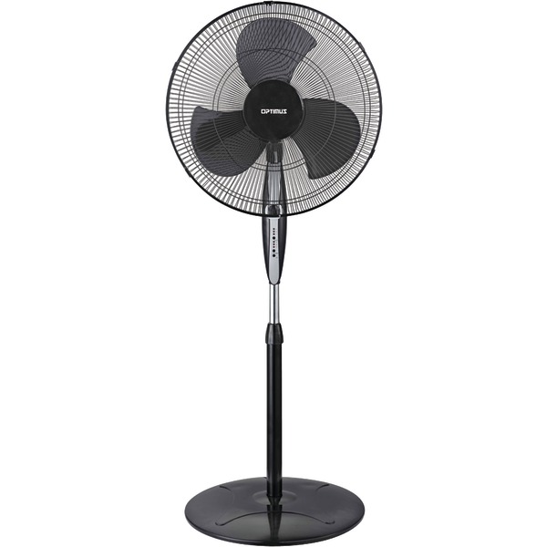 Picture of Optimus F-1872BK Oscillating Stand Fan with Remote&#44; Black - 18 in.