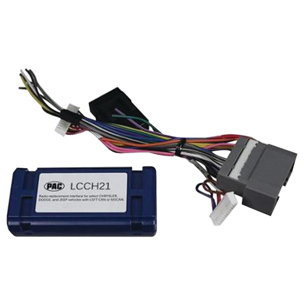 LCCH21 Radio Replacement Adapter for 2008-2015 Dodge Chrysler, Black & Gray