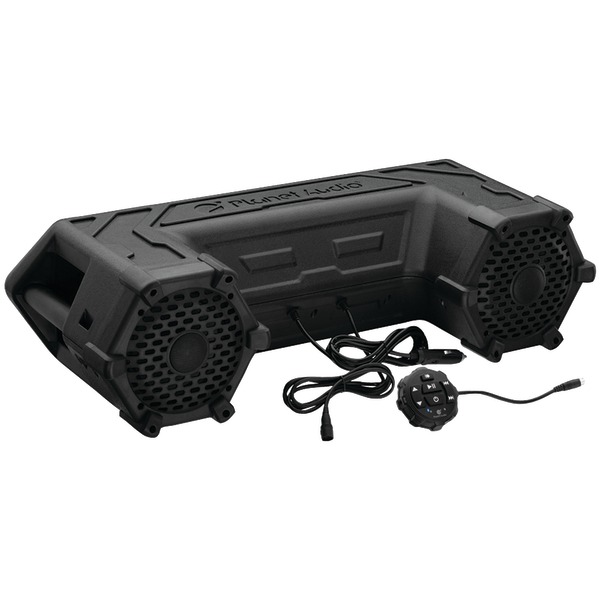 Picture of Planet Audio PATV65 450 watt Power Sports Series Waterproof All-Terrain Sound System with Bluetooth &amp; LED Light Bar&#44; Black - 6.5 in.