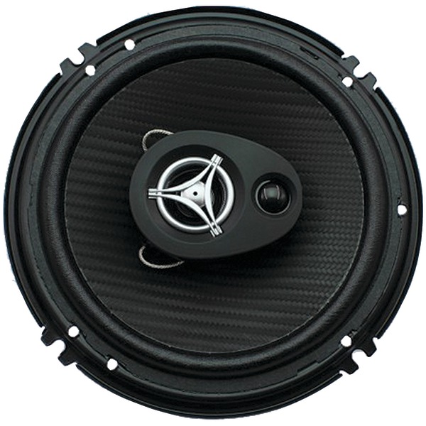 Max 400 watt Edge Series 3-Way Coaxial Speakers, Black - 6.5 in.