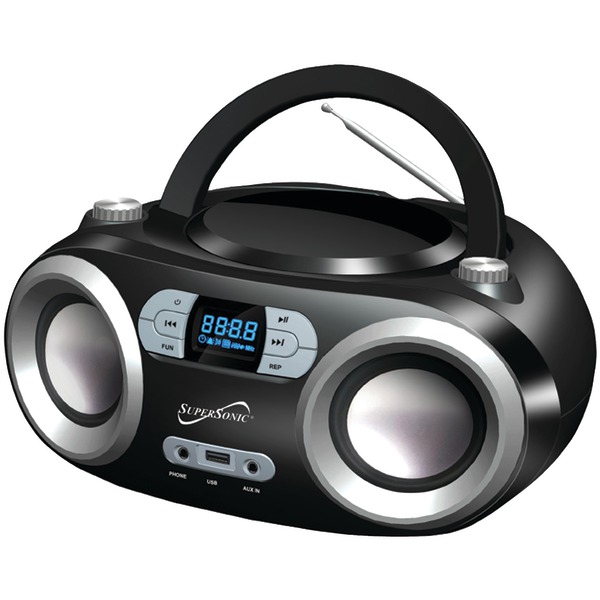 Picture of Supersonic SC-509BT Black Portable Bluetooth Audio System&#44; Black