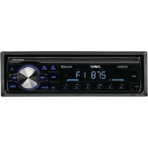 Picture of Soundstorm ML46DB Single-DIN In-Dash Mechless Digital Media AM-FM Receiver with Bluetooth, Black