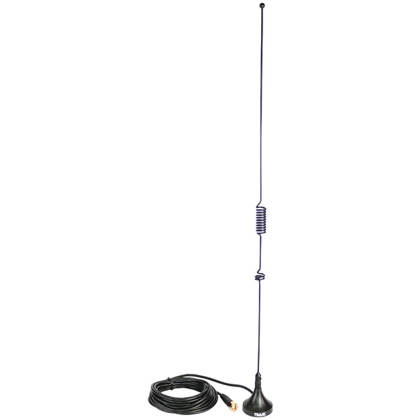 144MHz, 430MHz Dual-Band Magnet Antenna with SMA-Male Connector - Black -  Virtual, VI440171