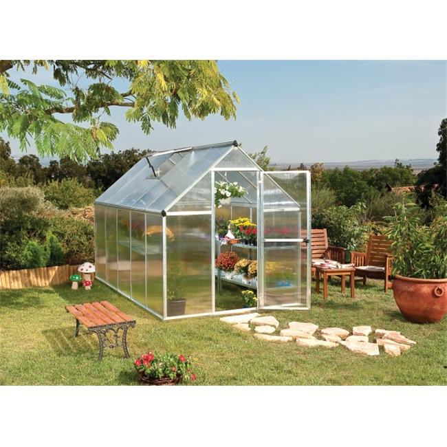 Palram - Canopia HG5010 Mythos Greenhouse - 6 x 10 ft. - Silver