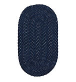 Picture of Better Trends BRCR58NVSB 5 x 8 in. Chenille Reversible Rug - Smoke & Navy Tweed