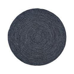 Picture of Better Trends BRCR8RNVSB 8 in. Round Chenille Reversible Rug - Smoke & Navy Tweed
