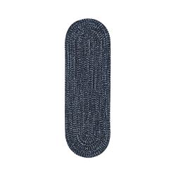Picture of Better Trends BRCR26NVSB 2 x 6 in. Chenille Reversible Rug - Smoke & Navy Tweed