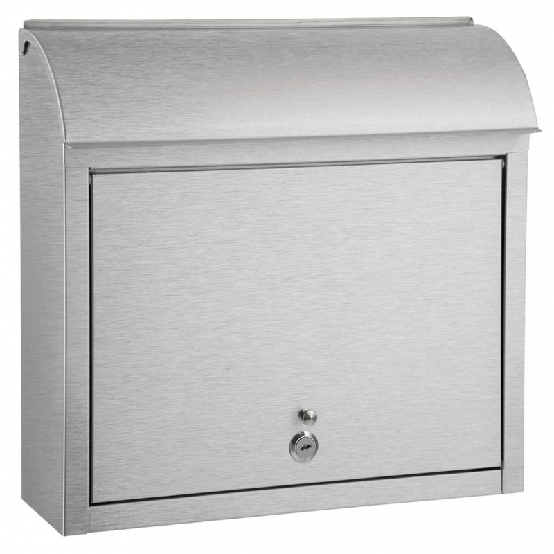 WF-L33SL Compton Locking Wall Mount Mailbox, Stainless Steel