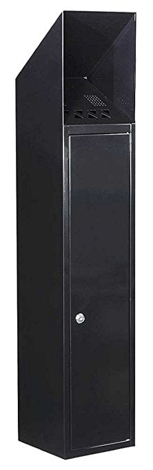 WF-L1028S Newark Free Standing Cigarette Ash Receptacle, Black