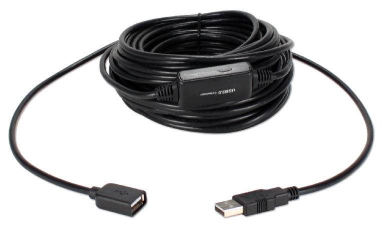 USB2-RPTR-65 65 ft. USB 2.0 480Mbps Active Extension Cable