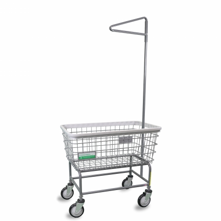 200F91-ANTI protective Large Capacity Laundry Cart with Single Pole Rack