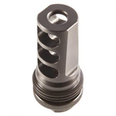 SCOAC1733 Hybrid ASR 0.625 x 24 0.46 dia Muzzle Break Mount, Black