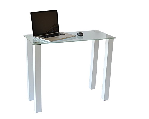 Gloss White Utility Desk or Utility Stand with Frosted Tempered Glass -  Doba-BNT, SA2647959