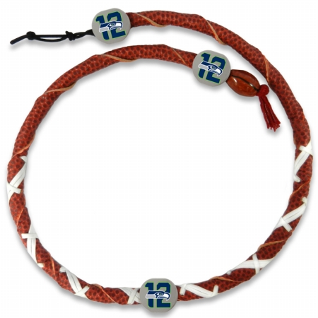 Picture of GameWear GWNFB12SEA NFL Seattle Seahawks 12th Man Gamewear Frozen Rope Necklace