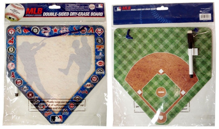 National Design NDBBMLBEB MLB Dry Erase Board with Pen
