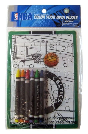 National Design NDBKTBOSCYOP NBA Boston Celtics Color Your Own Puzzle