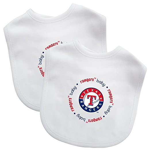 Picture of Baby Fanatic BFBBTEXBB2 MLB Texas Rangers Baby Fanatic Bib - Pack of 2