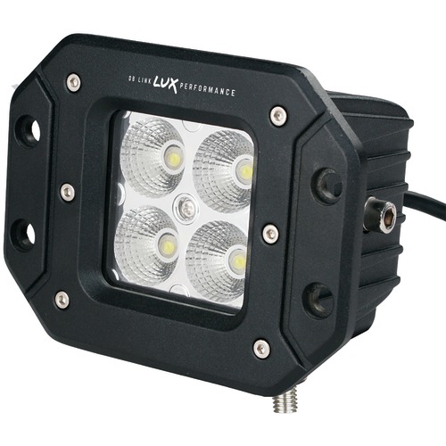 DBLXFW30F 5 watt LEDs x 4, 1200 Lumen Lux Performance Square LED Flood Work Light - 3 in.