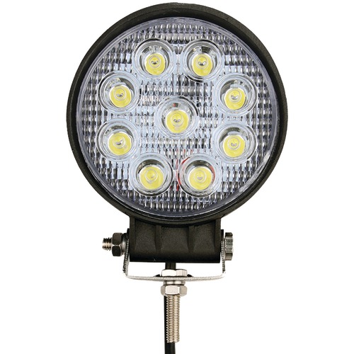 1550-lumen 3 watt x 9 Lux Performance LEDs Round Flood Work Light - 5.5 in.