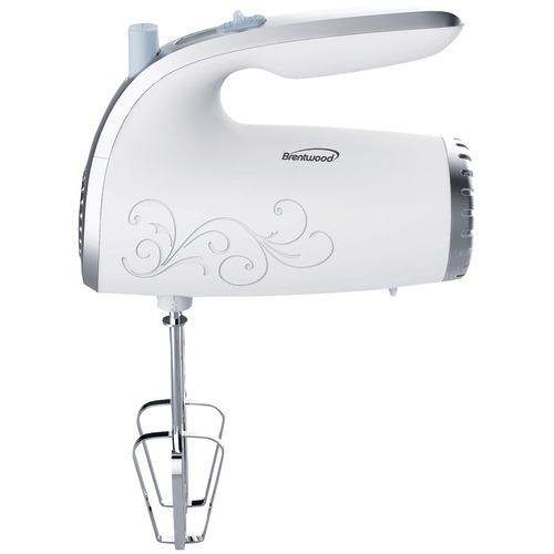 Brentwood BTWHM48W 5-Speed Hand Mixer, White