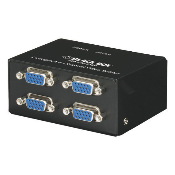 Picture of Black Box Network Services AC1056A-4 Compact VGA Video Splitter&#44; 4-Channel
