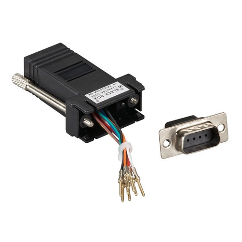 Picture of Black Box Network Services FA4509F-BK DB9 Modular Adapter Kit Female to RJ-45, 8-Wire - Black