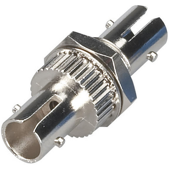 FOT110 0.37 in. Diameter Mounting Fiber Optic Couplings - ST-ST, Ceramic Sleeve