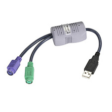 Picture of Black Box Network Services KVUSB2PS2 USB to PS-2 Flash Upgradable Converter Cable