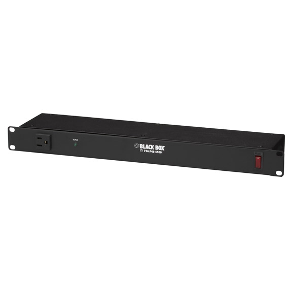 SP196A-R2 Horizontal Rackmount Surge & Circuit-Protected Power Strip -  BLACK BOX NETWORK SERVICES