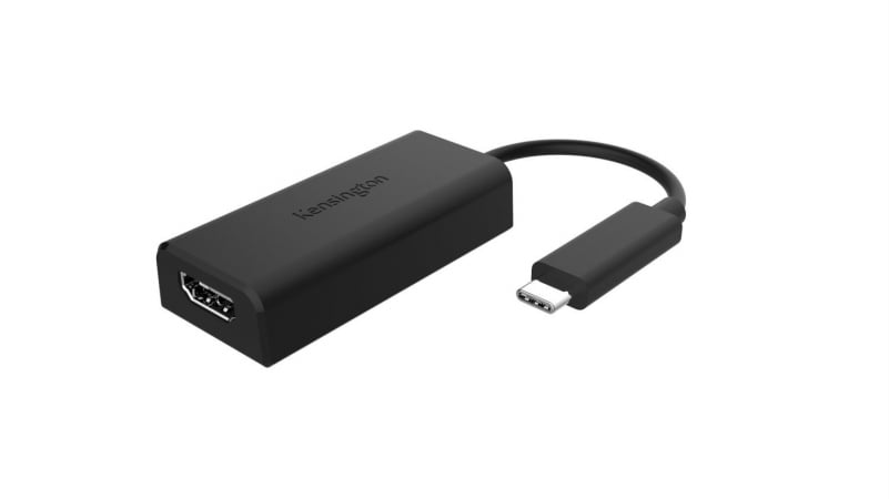 Computer Cable Pass Through for Use with Desktop & Peripheral Locking Kit - Nero