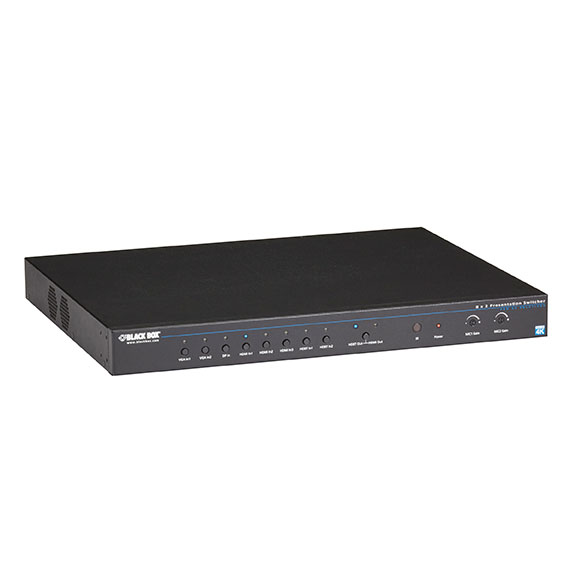 Picture of Black Box Network Services AVSC-0802H 8 x 2 Presentation Switcher with HDBaseT